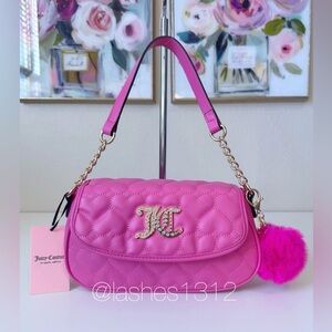 JUICY COUTURE Purse Straight From the Heart Shoulder Bag - Juicy Pink